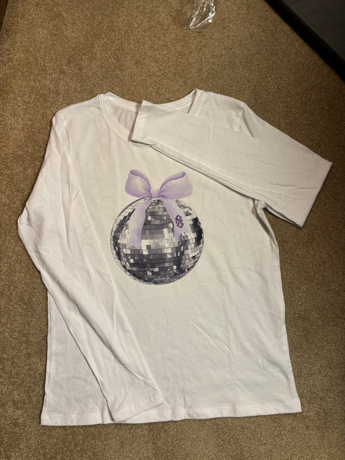 Sion Ribbon Disco Ball Long Sleeve Tee