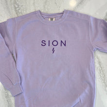 Load image into Gallery viewer, Embroidered SION Crewneck with Bolt
