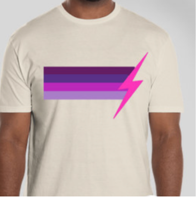 Vintage White NDS Lightning Bolt T-Shirt