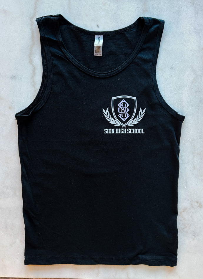 Black Tank Top with Sion Crest