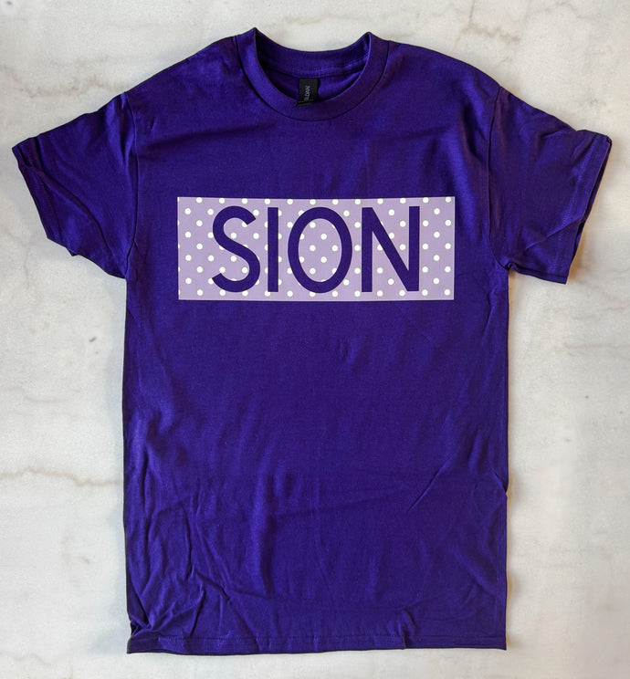 Purple Sion Polka Dot T-Shirt