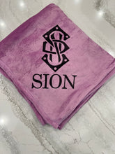 Load image into Gallery viewer, Sion Insignia Fleece Throw Blanket
