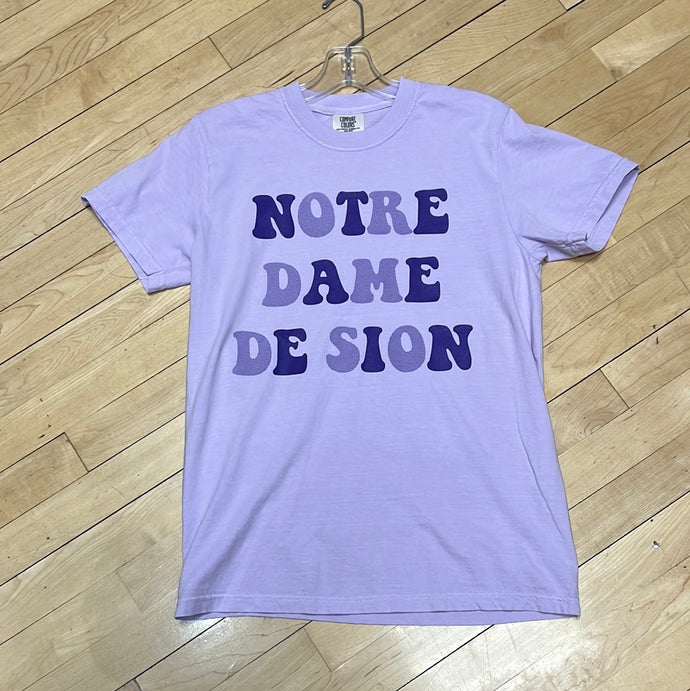 Lavender T-Shirt with Ombré Design