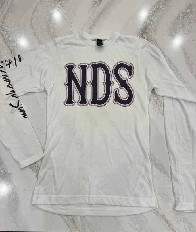 NDS Long Sleeved White Tee