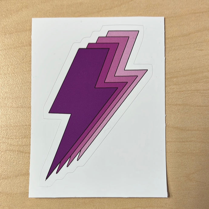 Purple Bolt Sticker/Decal